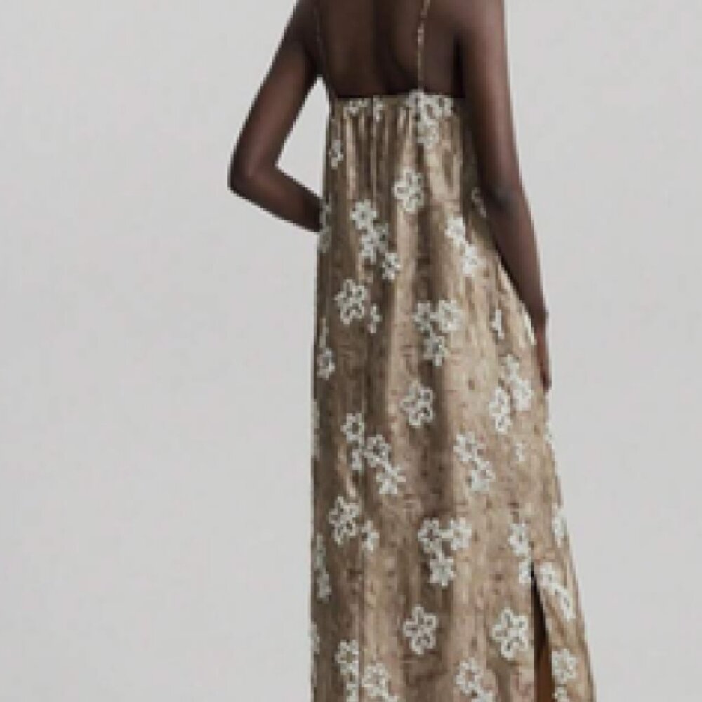 NWOT - Silk Floral Pattern Maxi - Picture 6 of 8